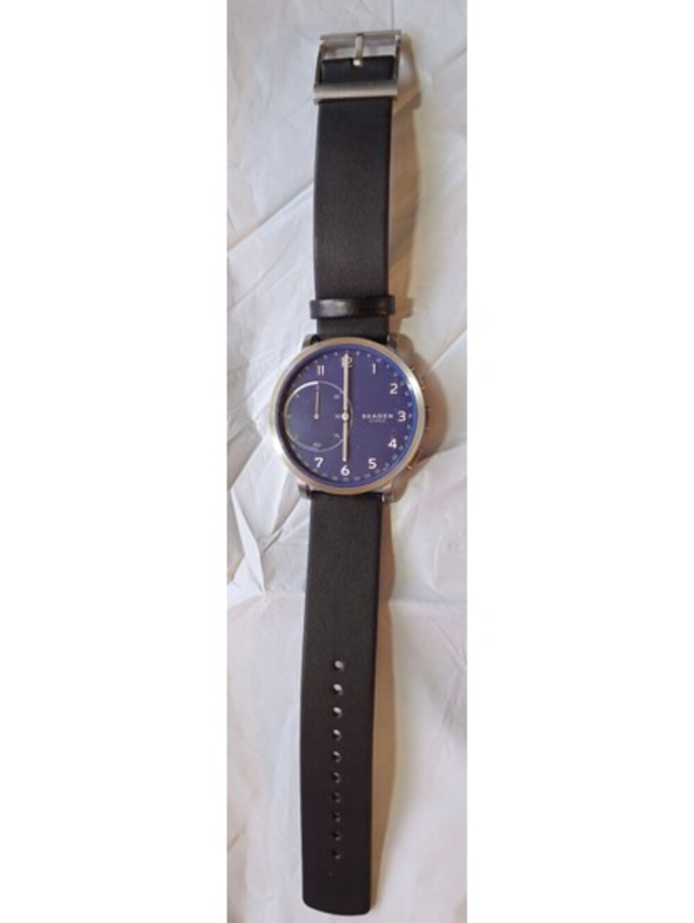 Skagen Hybrid 42mm Smartwatch SKT1123 Men's Quartz Blue Dial Black Band new Batt